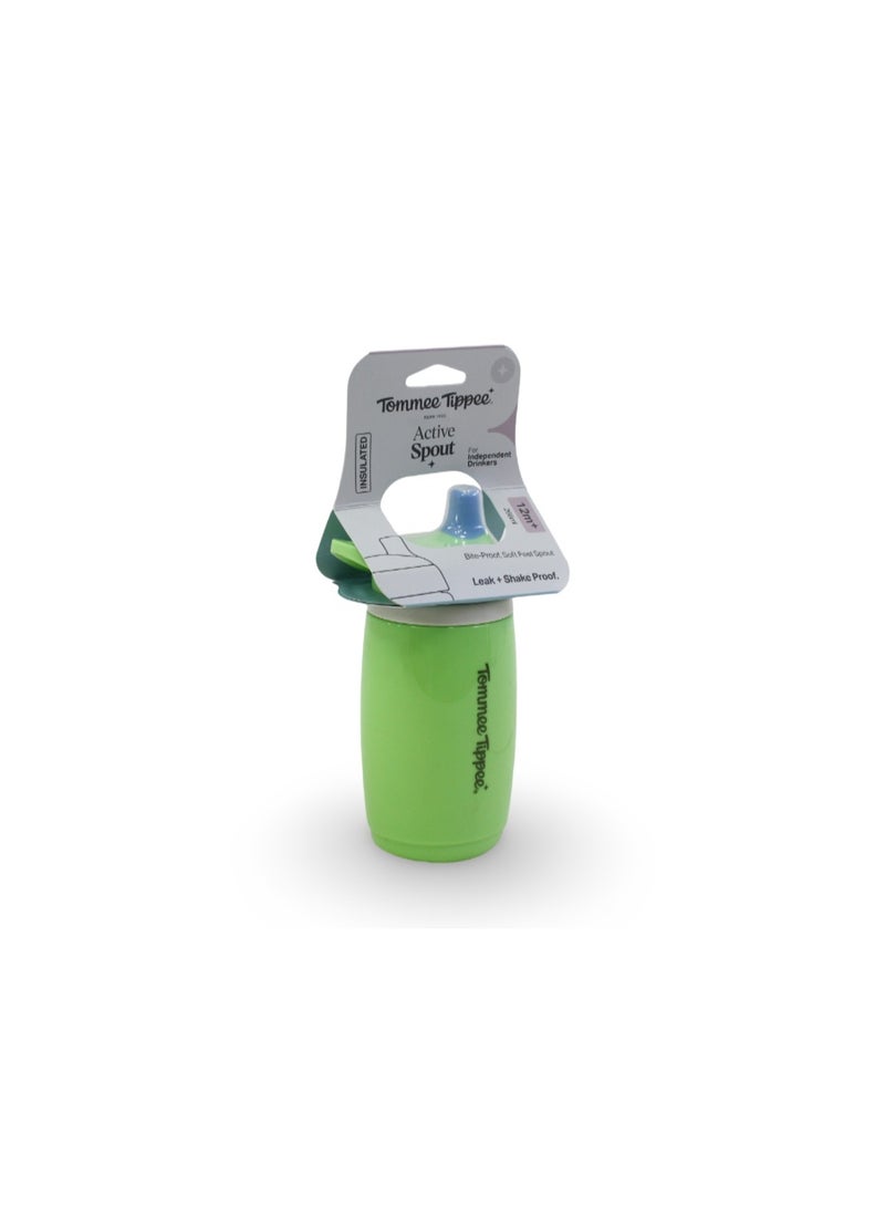 Tommee Tippee Insulated Active Spout Cup 12m+ 266ml – Green - Image 1