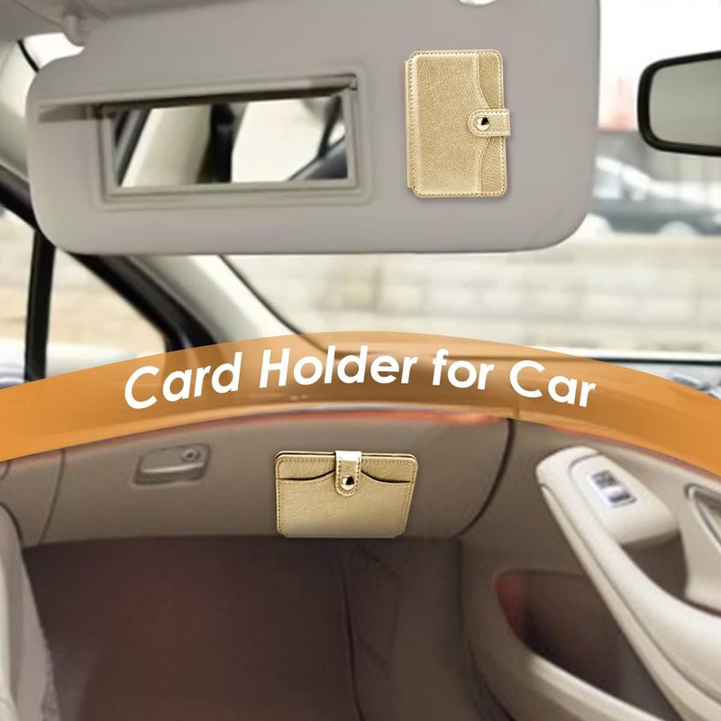 M-Plateau Cell Phone Purse with Slim 3M Adhesive Credit Card Holder for Cell Phone for iPhone 12& iPhone 13 Pro Max 6.1 Inches/one Plus 10T/Samsung Galaxy Most Smartphones (Gold) - Image 5