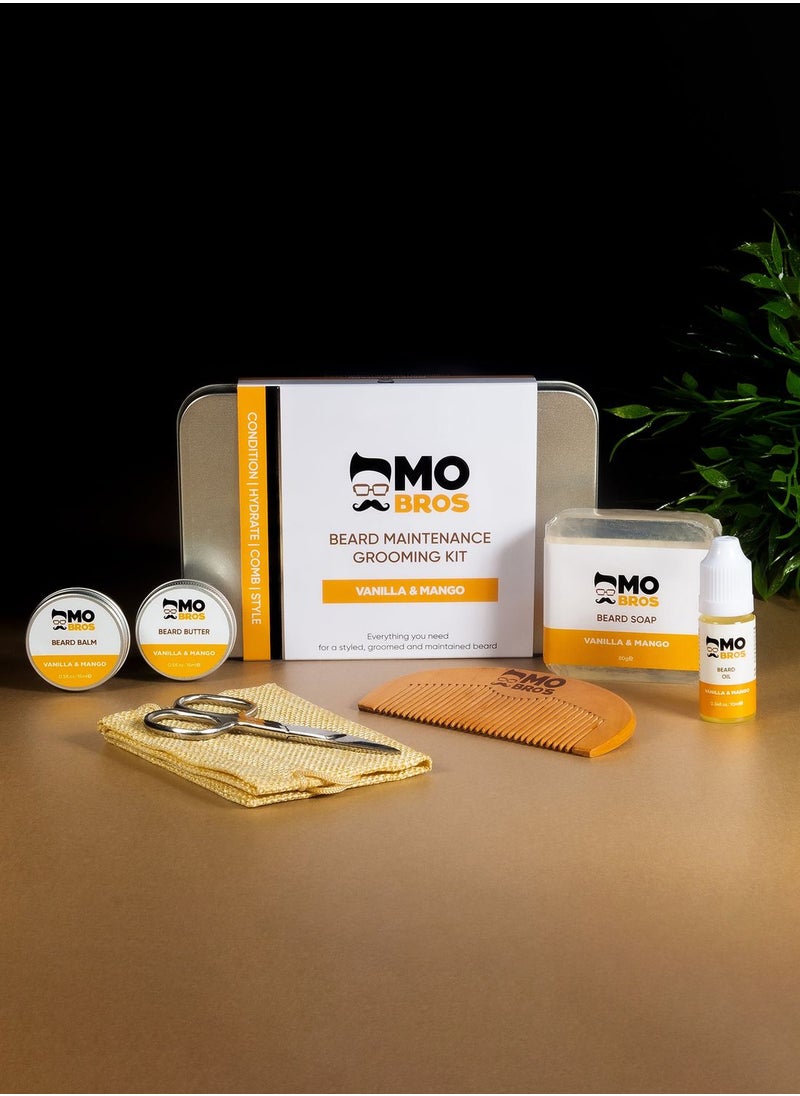 MO BRO'S Beard Maintenance Kit - Vanilla & Mango  - Image 1
