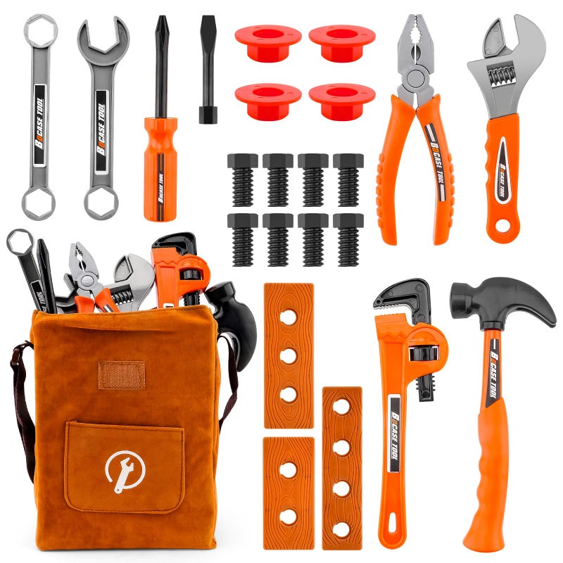 PANPAPA Tools for Toddlers24Piece Toy Screwdriver Kids Pliers Kit with Tool Bag Realistic Construction Toys for 35 Year Old BoysGirls STEM Learning Gift for Christmas Birthdays - Image 3