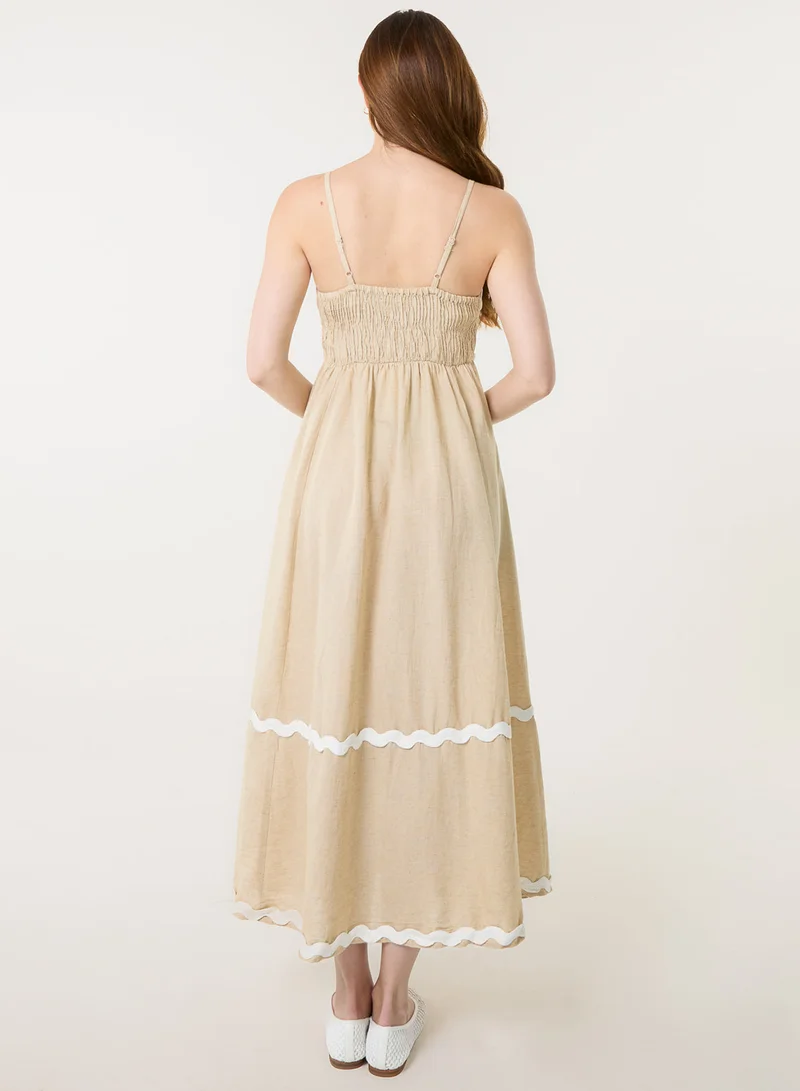 بلو فانيلا فستان برباط متقاطع