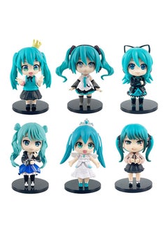 General Q version of Hatsune Miku figure blind box animation two-dimensional peripheral egg twisting toy doll machine model ornament for family and friends gifts  - Image 1