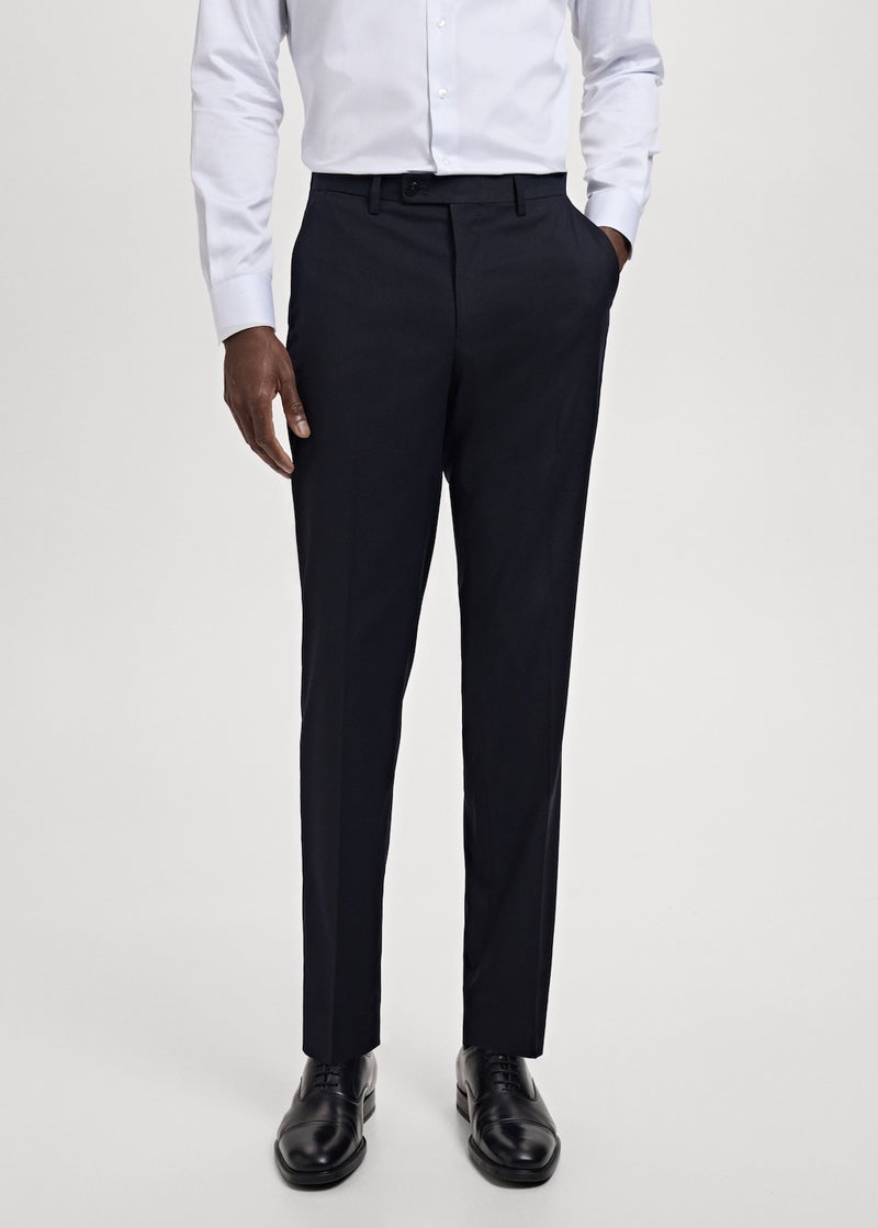 Mango Man Milan Slim-Fit  Trousers  - Image 1
