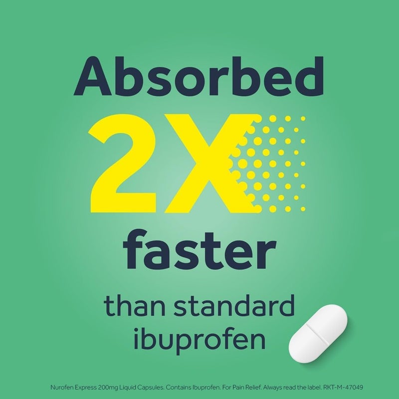 Nurofen Express Sodium Ibuprofen Caplets 256mg 16 Count FastActing Relief for Period Pain Headaches Migraines Cold Flu Symptoms - Image 4