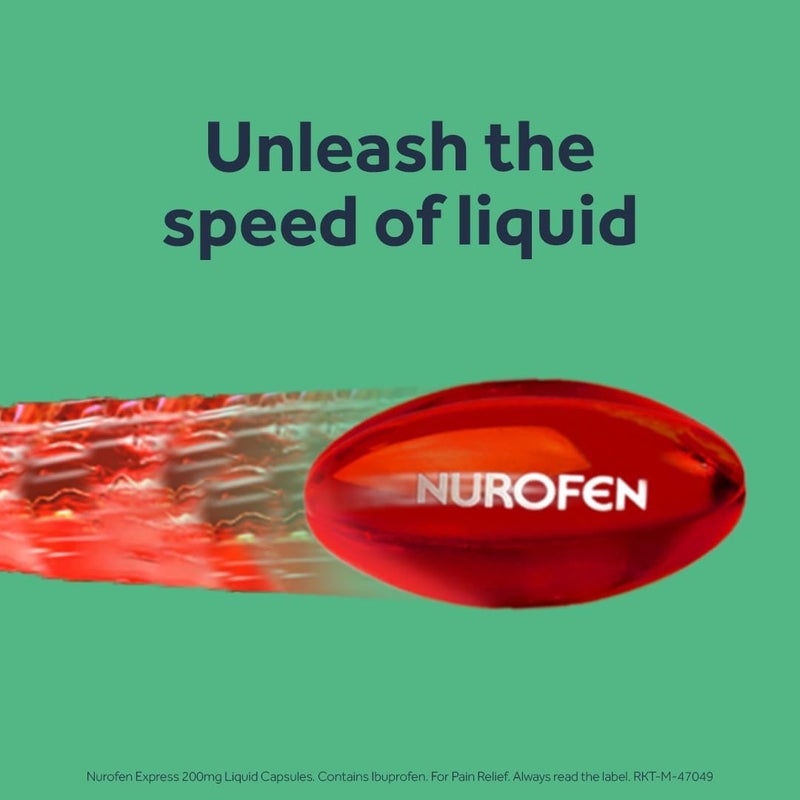 Nurofen Express Sodium Ibuprofen Caplets 256mg 16 Count FastActing Relief for Period Pain Headaches Migraines Cold Flu Symptoms - Image 3