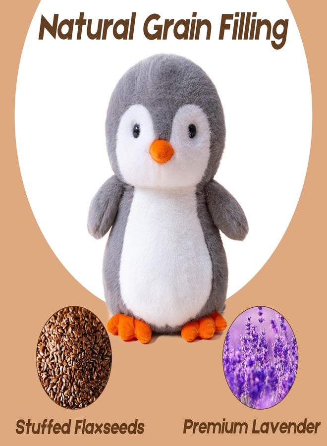 Gudisi Microwavable & Weighted Penguin Stuffed Animals for Warmth & Comfort, Heatable Lavender Scented Cute Soft Plushie Toy Gift for Boys, Girls,Kids & Adults - Image 2