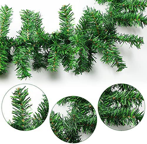 Partunay Green Tree Branches Christmas Tinsel Garland Xmas Tree Hanging Ornaments Christmas Newyear Decoration Item - Image 2