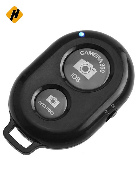 Remote Control Button Bluetooth Phone Selfie Stick Shutter Release (Black)
