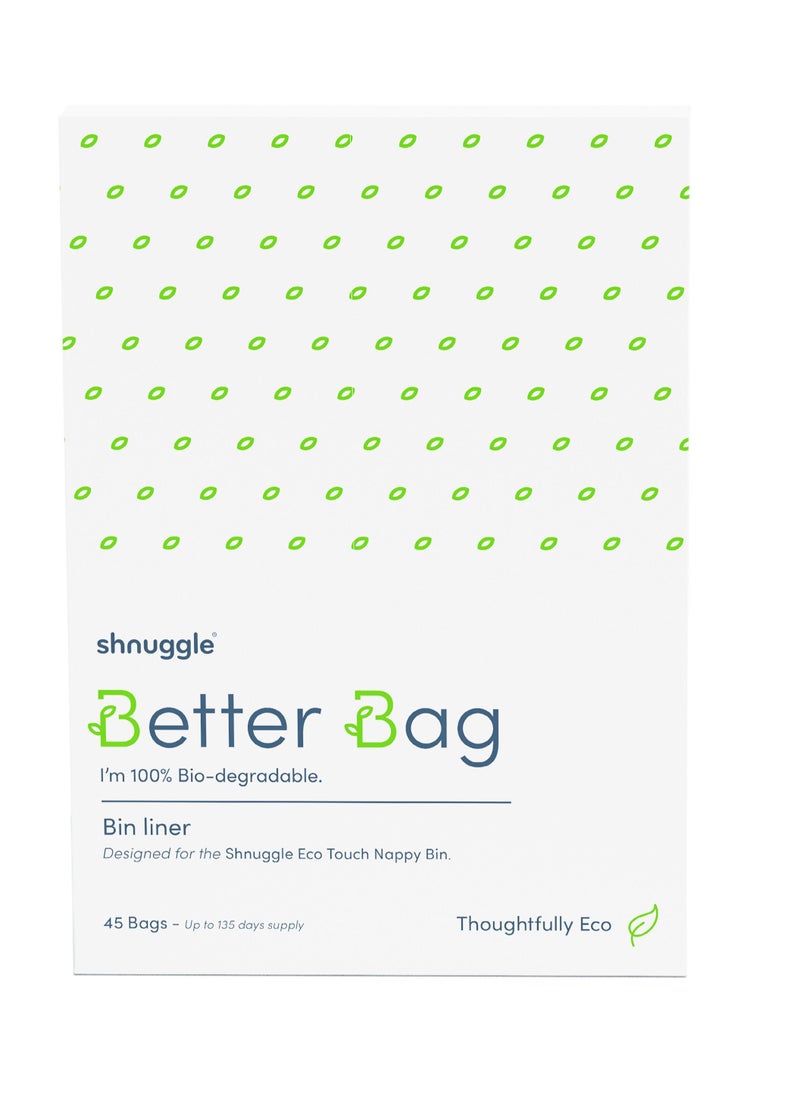 Shnuggle - Better Bag Nappy Bin Liners, Green - 45 Pcs/Pack - Image 1