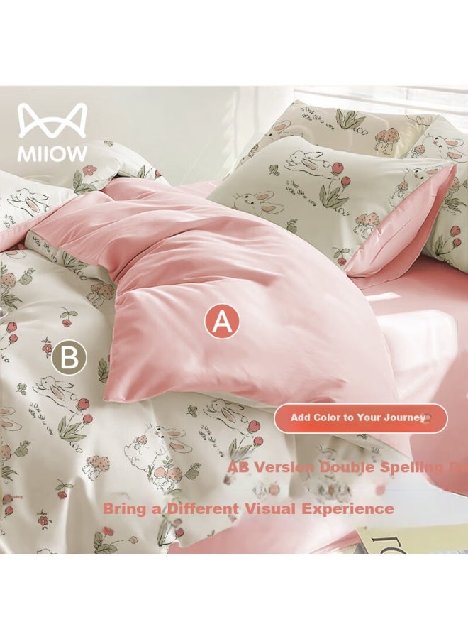 MIIOW Disposable Four-piece Pillowcase Duvet Cover Bed Sheet Hotel Bedding Thickened Dirt-resistant Wash-free Travel Business Trip - Image 2
