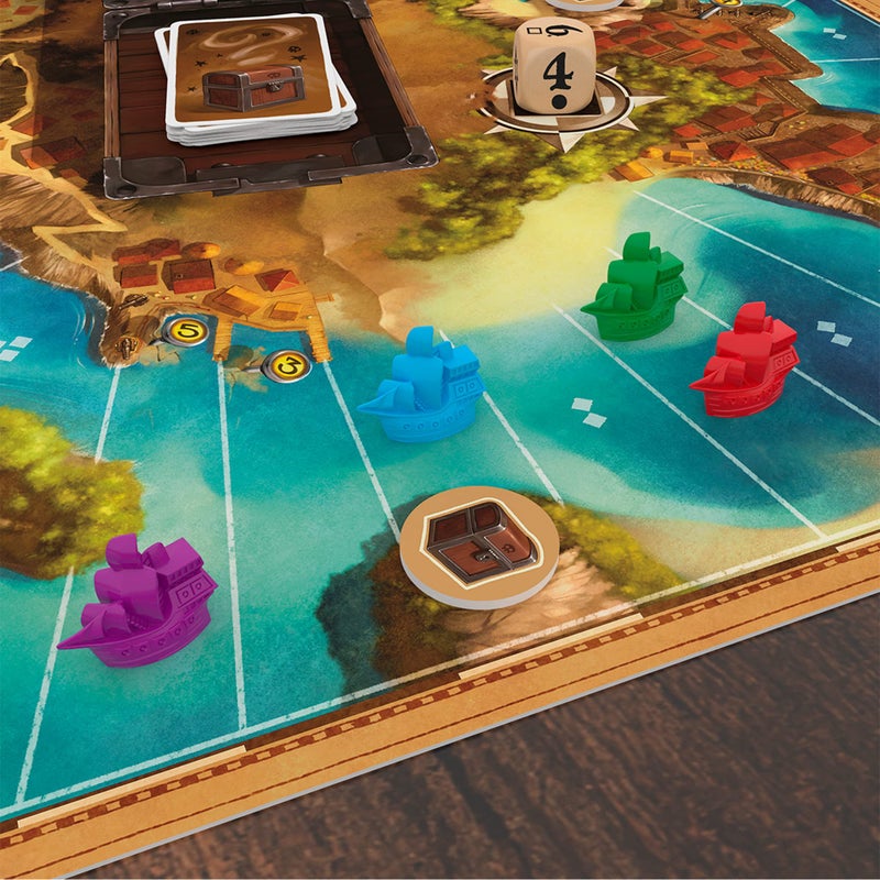 Asmodee Jamaica Board Game (New Edition) - Family-Friendly Pirate Racing Game, Strategy Game for Kids & Adults, Ages 8+, 2-6 Players, 30-60 Minute Playtime, Made by Space Cowboys - Image 5