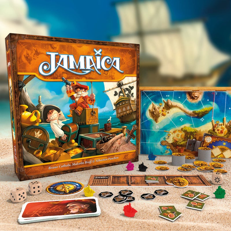 Asmodee Jamaica Board Game (New Edition) - Family-Friendly Pirate Racing Game, Strategy Game for Kids & Adults, Ages 8+, 2-6 Players, 30-60 Minute Playtime, Made by Space Cowboys - Image 2
