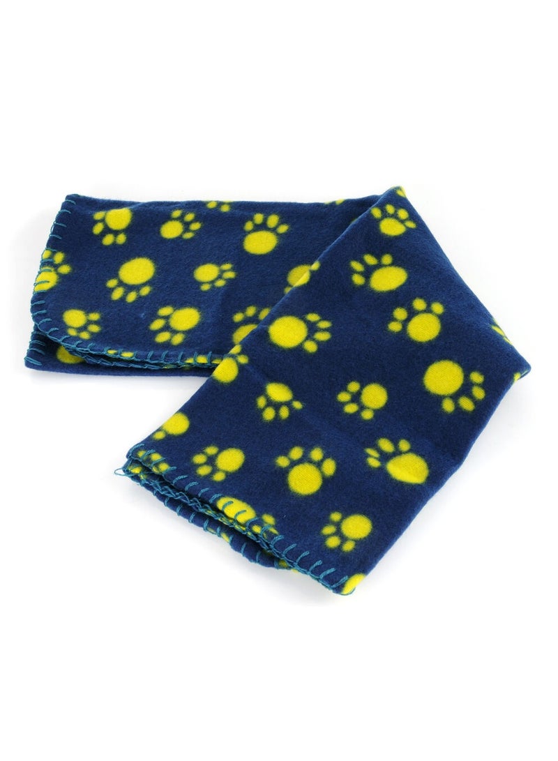 MileMelo Pet Blankets Soft Dog Cat Fleece Blankets Extra Large Plush Throws Dog Cat New Pet Touch Soft Fleece Large Pet Blankets Kittens Paws Blue - Image 4