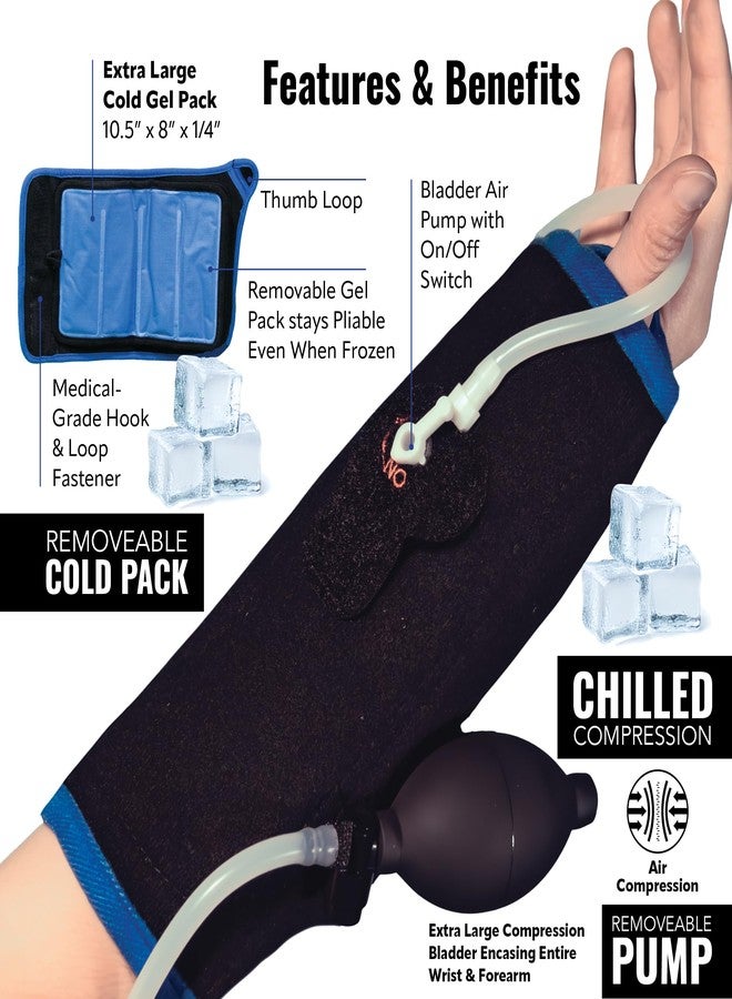 Braceapedia Polar Bear Cryo Wrist Brace – Medical-Grade Cold & Compression Therapy for Men & Women, Wrist Brace for Carpal Tunnel, Post Surgery Recovery, Adjustable Universal Left, Black - Image 3