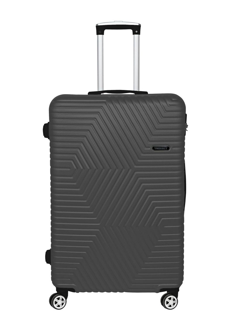 TrekKit Lightweight Checked Suitcase Luggage Trolley - Hardshell Suitcase for 30kg Spinner Luggage for Travel | ABS Material with 4 Spinner Wheels (Grey, 28 Inches (71 cm)) - pzsku/ZC3B992FC90593885FCA9Z/45/_/1737640286/f975f4f2-3953-4829-85cb-a15c444bdbbc