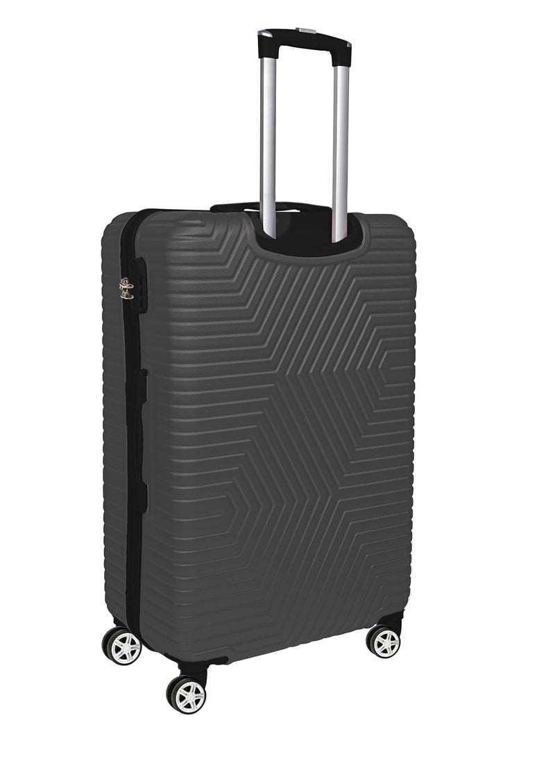 TrekKit Lightweight Checked Suitcase Luggage Trolley - Hardshell Suitcase for 30kg Spinner Luggage for Travel | ABS Material with 4 Spinner Wheels (Grey, 28 Inches (71 cm)) - pzsku/ZC3B992FC90593885FCA9Z/45/_/1737640296/40dcb340-94f7-4e5d-9eb9-fe00ca6002af