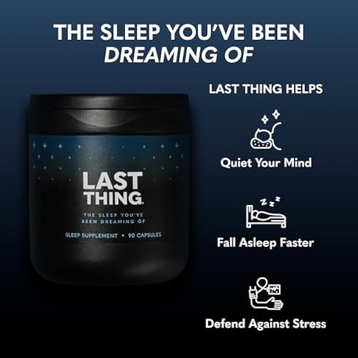 BODi Last Thing Complete Sleep Supplement with L-theanine, Ashwagandha, Magnesium Glycinate, Melatonin - Calming Night Time Stress Defense for Deep Restorative Sleep - 30 Day Supply (90 Capsules) - Image 3