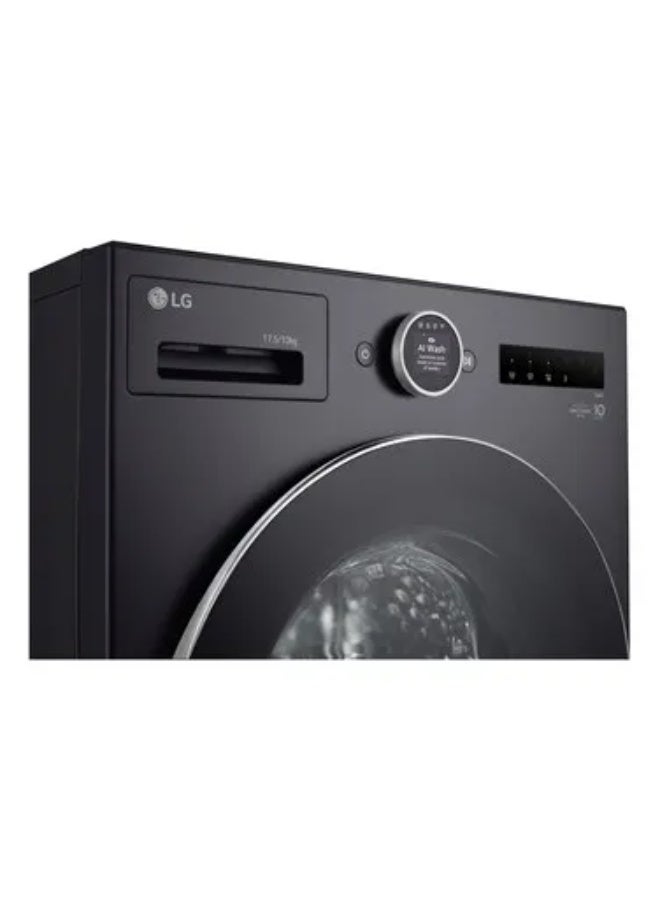 LG Front Load Washer and Dryer, 17.5/10 kg, AI Direct Drive, 1000 rpm, Stainless Steel, Essence Graphite F0Z9DFPK4 Black - Image 2