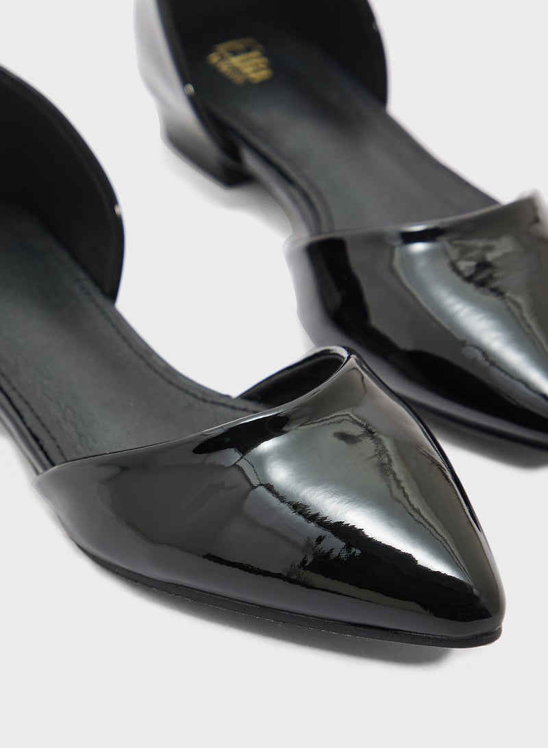 ELLA Patent Pointed Ballerina Flat  - Image 4