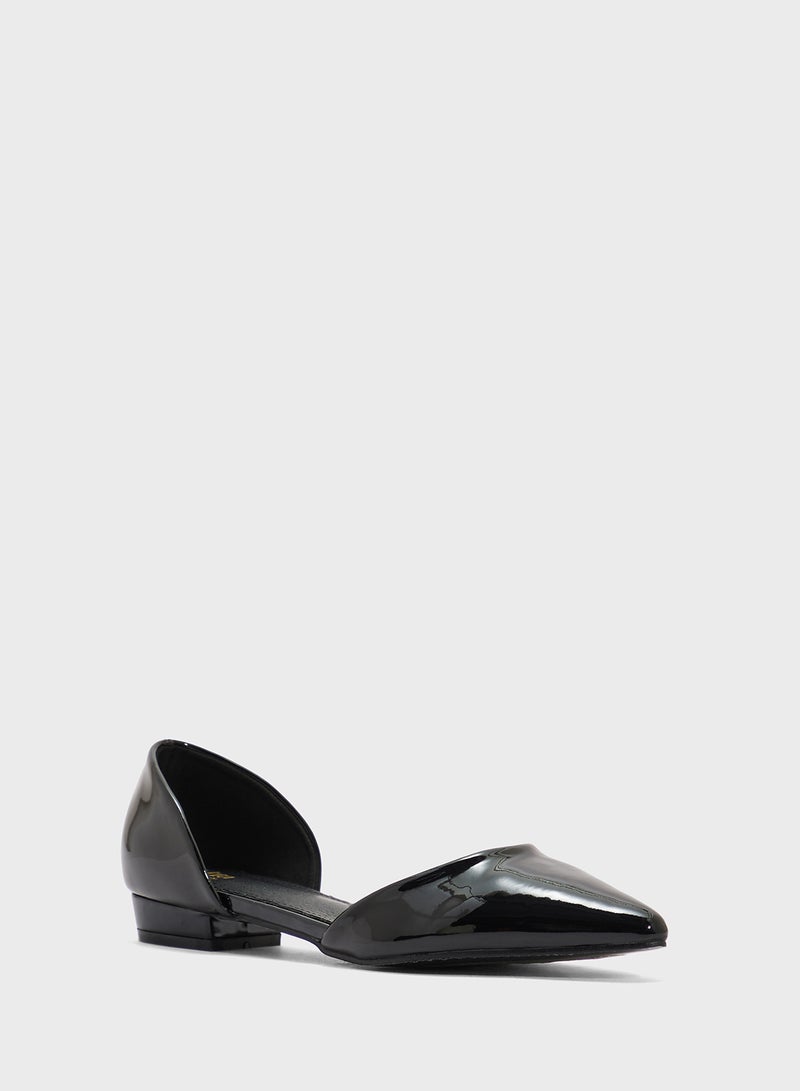 ELLA Patent Pointed Ballerina Flat  - Image 2