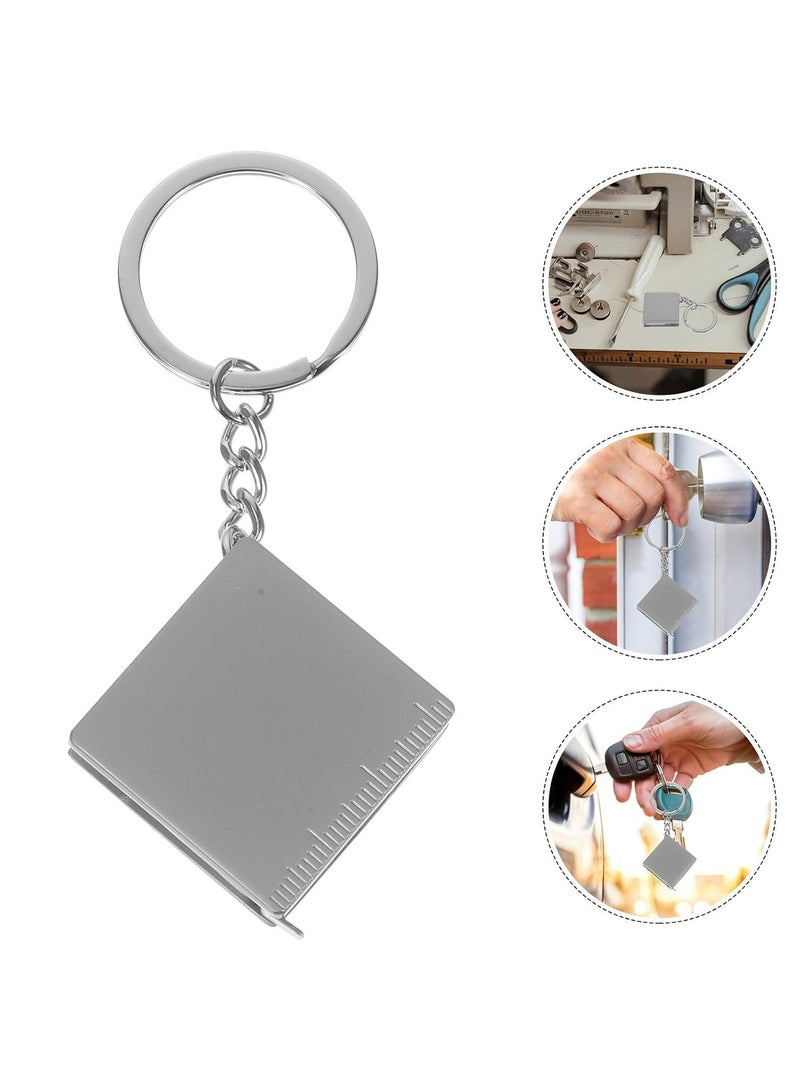 Oasisgalore 100CM Mini Retractable Tape Measure – Keychain with Steel Ruler for Measuring - Image 4