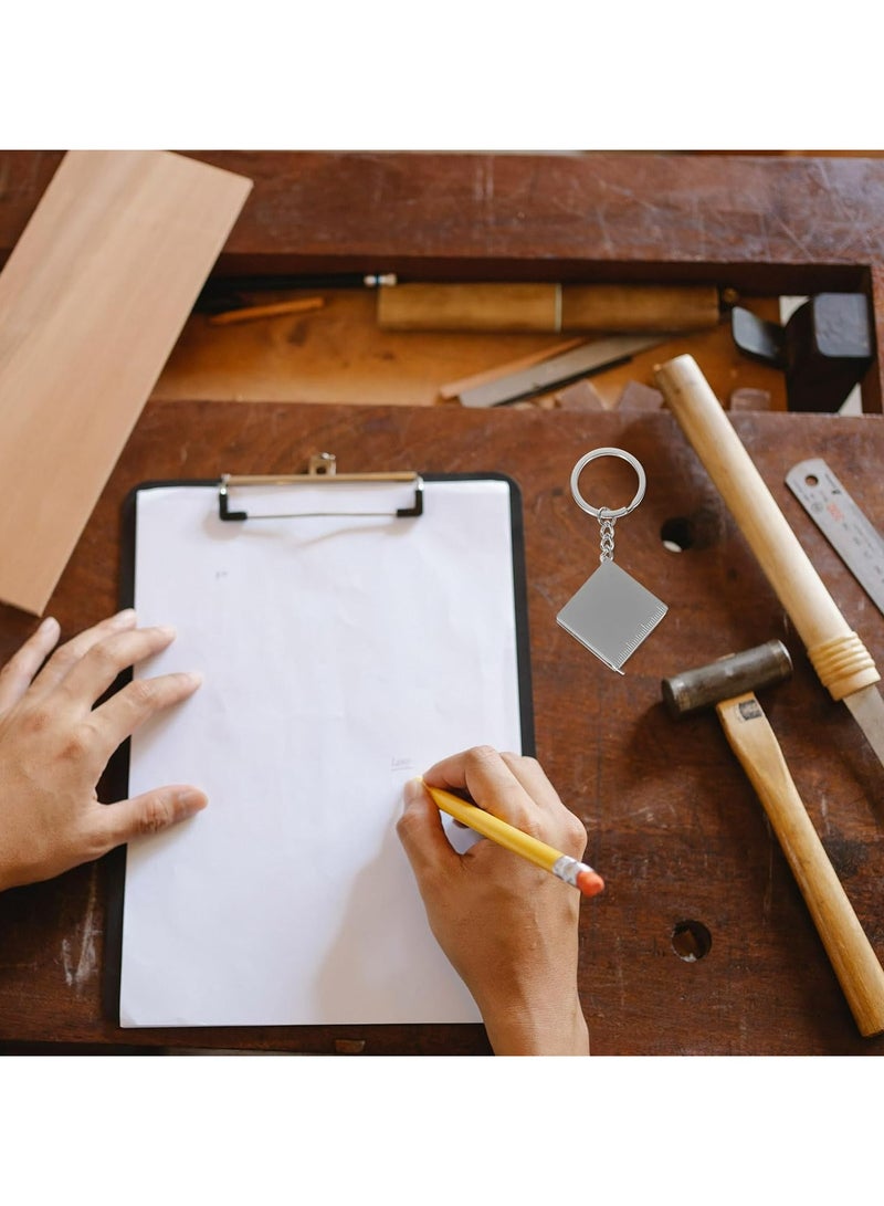 Oasisgalore 100CM Mini Retractable Tape Measure – Keychain with Steel Ruler for Measuring - Image 5