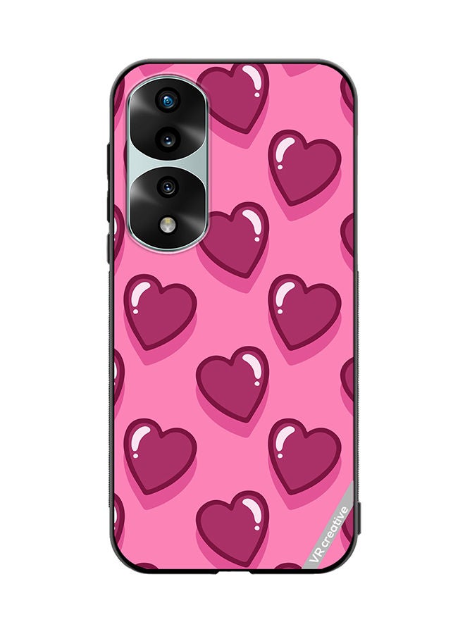 VR CREATIVE Protective Case Cover For Honor 70 Pro plus Lovely Hearts Design Multicolour - Image 1