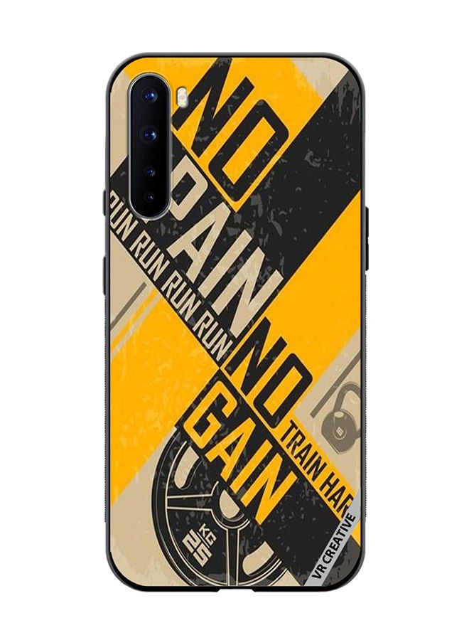 VR CREATIVE Protective Case Cover For OnePlus Nord No Pain No Gain Design Multicolour - Image 1