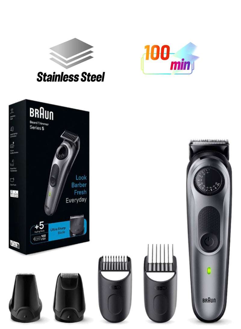 BRAUN Beard Trimmer 5 BT5440 International Version Black - Image 1
