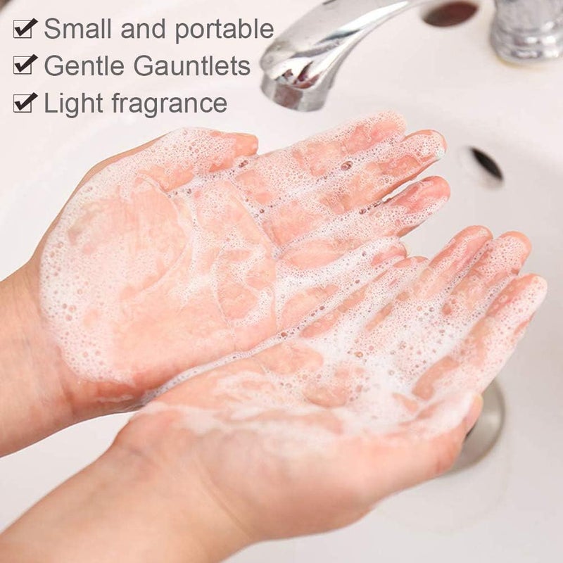 Ngel Disposable Mini Soap Paper With Bottle || Washing Hand Bath Toiletry Paper Soap Sheet || Portable Scented Soap Bath Flakes || Flower Design Soft Paper Soap For Travelling (2, Paper Soap) - Image 4