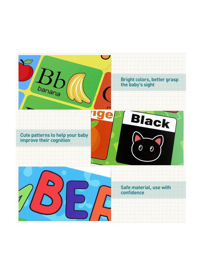 GGOOT 10PCS Educational Preschool Poster, Educational Posters with 32pcs Glue Point Dot for Teaching Numbers Alphabet Colors Days and More - Image 3