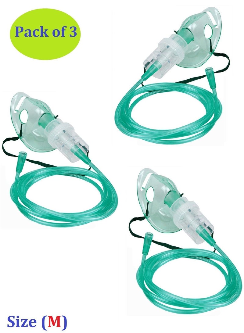 Generic 3 Pack Nebulizer Asthma Allergy Mask (medium size) - Image 1