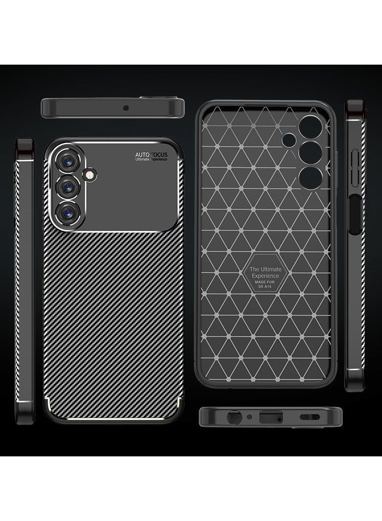 samsung a15 cover Carbon Fiber Shockproof Full Protection case for samsung a15 - Image 5