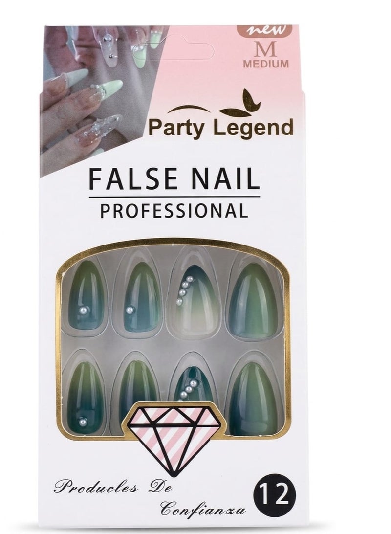 12 pcs False Nails multi color Press-On Nails - Image 3