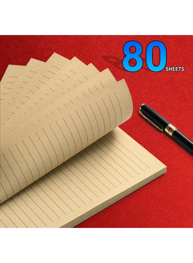 Tofun A5 Lined Vintage Refillable Paper, Retro A5 Binder Refills Paper for 6-Ring Binders Planner Traveller Journal Notebook Dairy, 8mm Ruled Filler Paper, 80 Sheets 160 Pages, Lined - Image 3