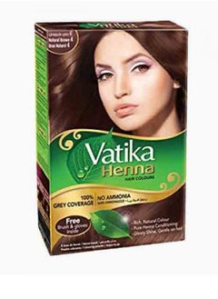 VATIKA Henna Hair Colours Natural Brown 4 