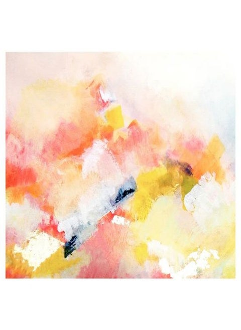 (Assembly frame) Miami Pink Sky Abstract Fine Art Canvas Print Tangerine Clouds Abstract Art Poster Orange Wall Art Bright Modern Home Decor poster