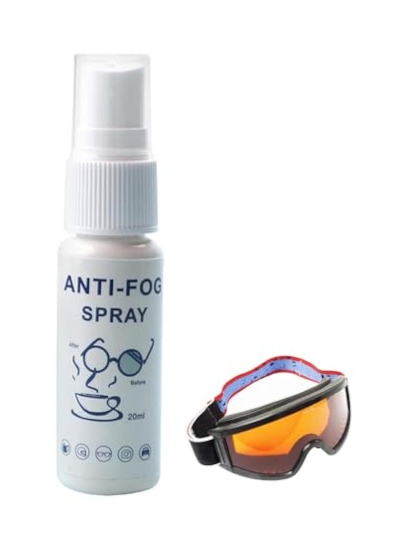 Beauenty 2Pcs Fog Blocker Spray, Ski Goggles Anti Fog Spray, Anti Fog Solutions, Eyeglass Lens Cleaner, Swimming Goggles Anti Fogging Agent, Mask Defog, for All Diving Goggles Eye Glasses Mirrors, 40ml  - Image 1