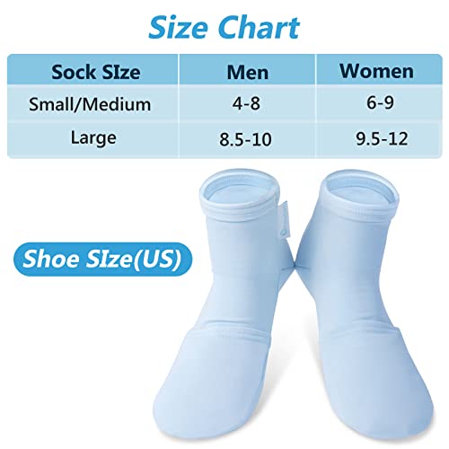 RelaxCoo Cold Therapy Socks & Gloves for Chemotherapy Neuropathy, Chemo Care Package for Women and Men, Foot & Hand Ice Pack Wrap for Plantar Fasciitis, Carpal Tunnel, Arthritis Hand Pain Relief, L - Image 3