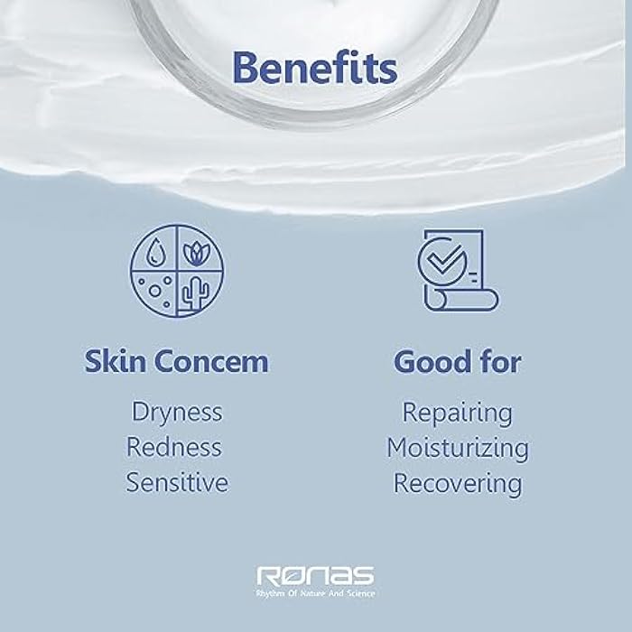Ronas Stem Cell Coconut Rebalance Balm Anti Aging Cream Face Neck Moistureizer for Women Coconet oil Soothing and Powerful moisturization Shea butter Deep softening Korean Skin Care 3.3fl oz - Image 3