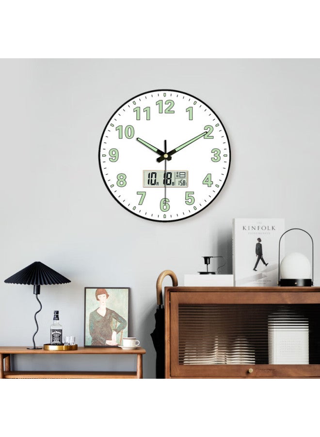 Peng Chuang Pengchuang Luminous Wall Clock, Creative Bedroom Clock, Living Room Quartz Clock, Home Timepiece, Light Luxury Modern Wall Clock, Wall-mounted Clock - Image 3