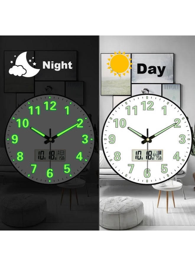 Peng Chuang Pengchuang Luminous Wall Clock, Creative Bedroom Clock, Living Room Quartz Clock, Home Timepiece, Light Luxury Modern Wall Clock, Wall-mounted Clock - Image 5
