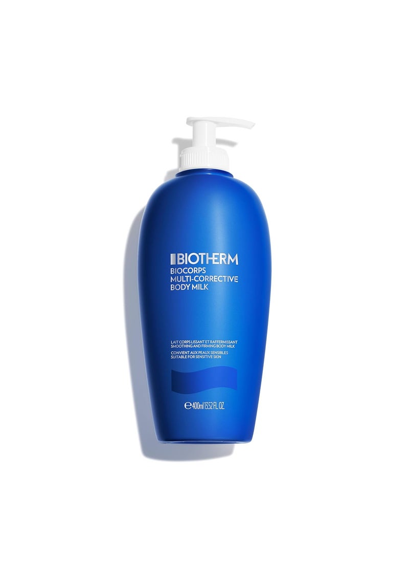 BIOTHERM Biotherm Biocorps Multi-Corrective Body Milk, For Normal To Dry Skin Enhances Skin Elasticity, Firmness And Texture. Enhanced With 1% Regenerating Life Plankton, Omega 6, And Omega 9, 13.5 Fl. OZ. 