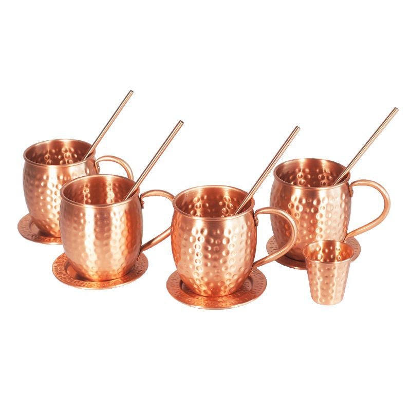 Vintage Pure Copper Moscow Mule Mug Cocktail Cup Metal Tumbler - Image 5
