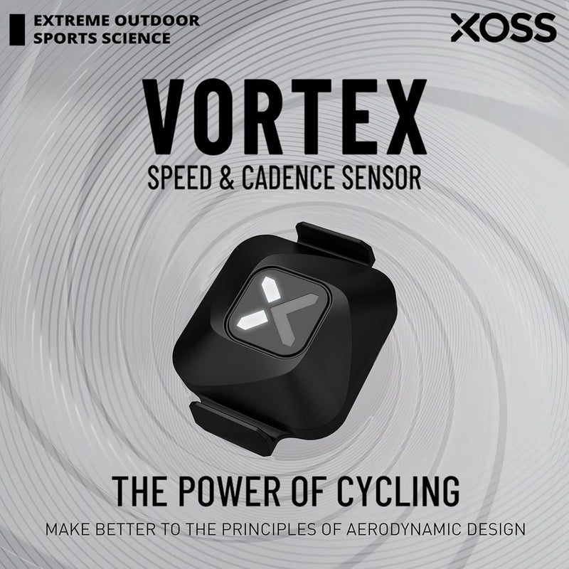 Xoss Vortex Cadence/Speed Sensor ANT+/Bluetooth 4.0, Outdoor/Indoor Wireless IPX7 Dual Modes Bike Computer RPM Sensor for Road Bike/Spinning Bike/MTB - Image 2
