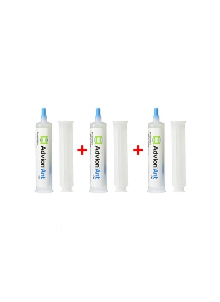 syngenta - 3 Pcs Advion Ant Gel Bait 3 Tubes (30 Gm) + 3 Plungers + 3 Tips - Image 1
