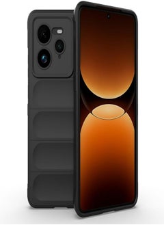 UNBLACK UNBLACK phone case compatible with Realme GT 7 pro global Magic Shield TPU + Silicone Shockproof Phone Case For Realme GT 7 pro (Black) 