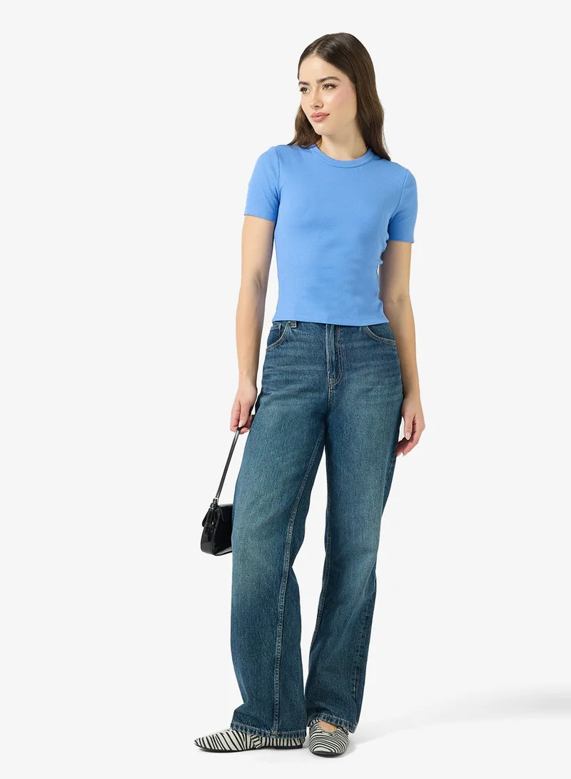 ONLY  Onlval Life Short Sleeve O-Neck Top for Women | Best Price UAE