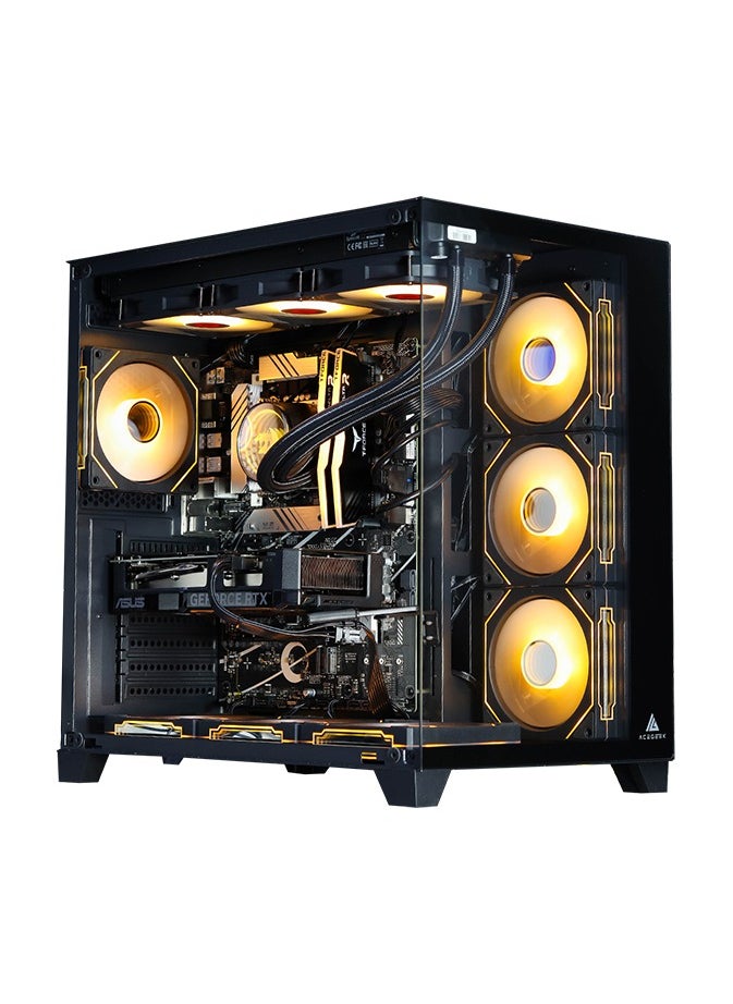 NANOTECH AetherCore 7800 Gaming PC - AMD Ryzen 7 7800X3D AM5 Processor, 8 Cores & 16 Threads, DDR5 32GB (2*16) Ram, 2TB Gen4.0*4 NVMe M.2 SSD, Nvidia GeForce RTX 5070Ti 16GB GDDR7 OC Edition Graphics Card, 3 Fan AIO Liquid Cooler, 850W 80 Plus Power Supply, Windows 11 Pro | Wi-Fi  - Image 2