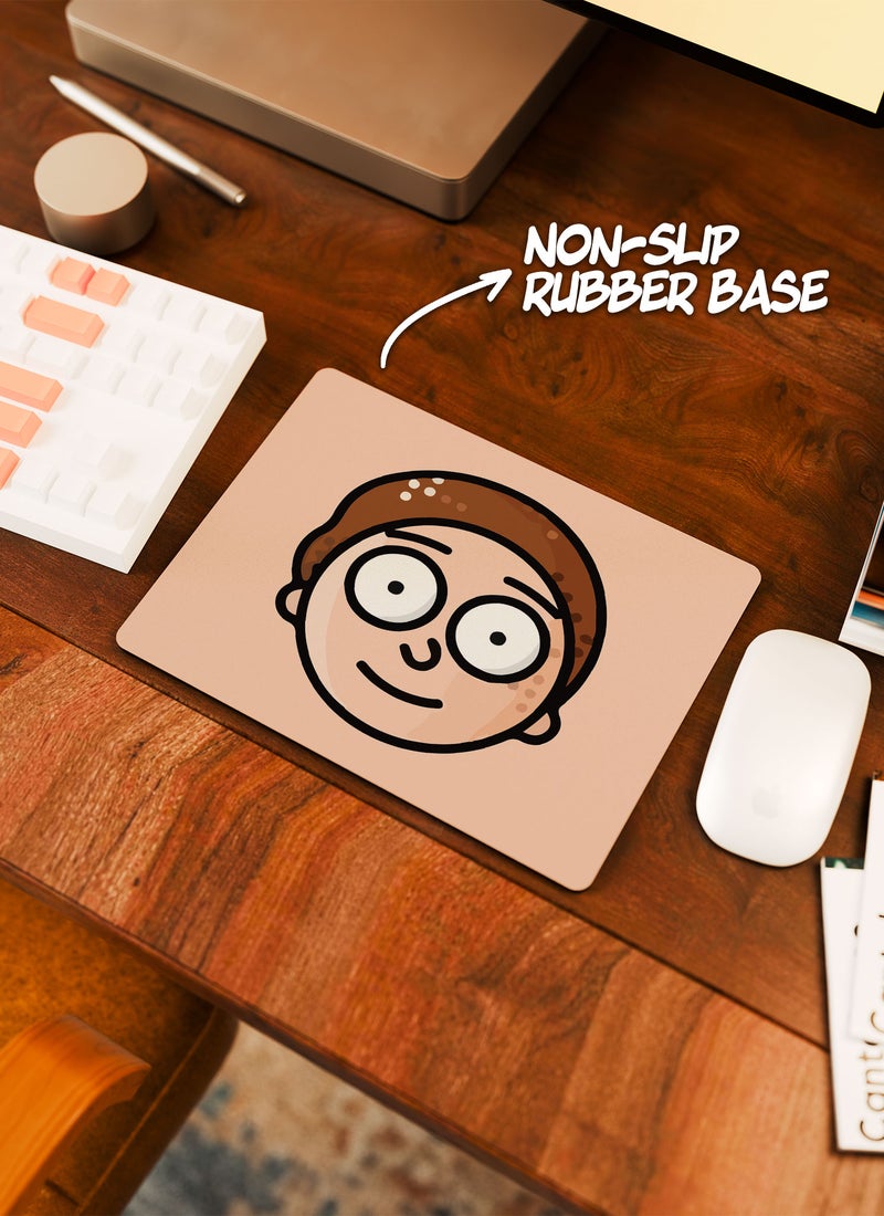LOUD UNIVERSE Rectangular Desk Mouse Pad Rick And Morty Icon Style Non-Slip Rubber Base Mouse Pad - Image 3
